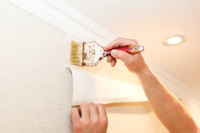 Pose de papier peint à Blanzée — revêtements muraux et toiles de verre